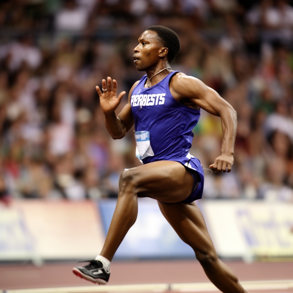 AI-generated illustration of Carl Lewis