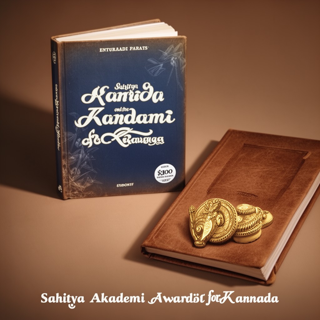 AI-generated illustration of Sahitya Akademi Award for Kannada