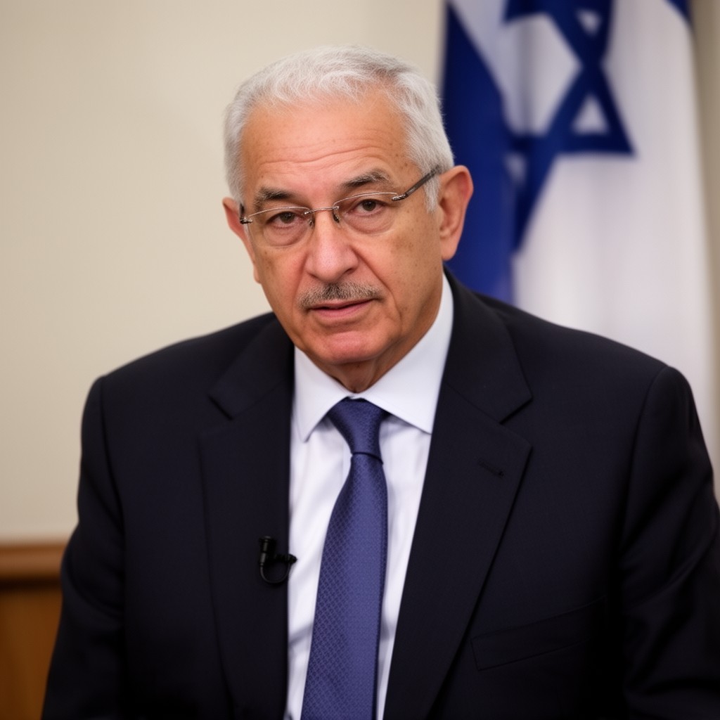 AI-generated illustration of Reuven Rivlin