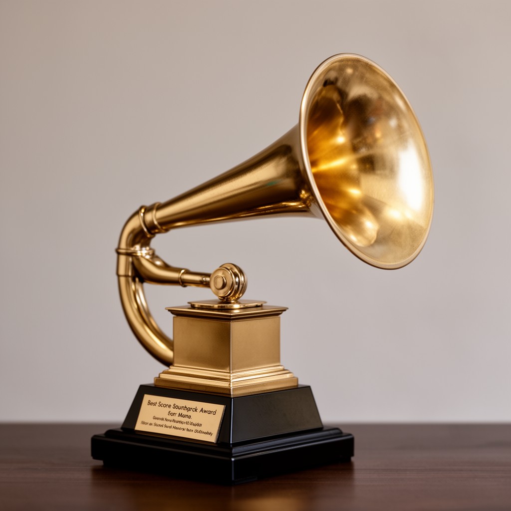 AI-generated illustration of Grammy Award for Best Score Soundtrack for Visual Media