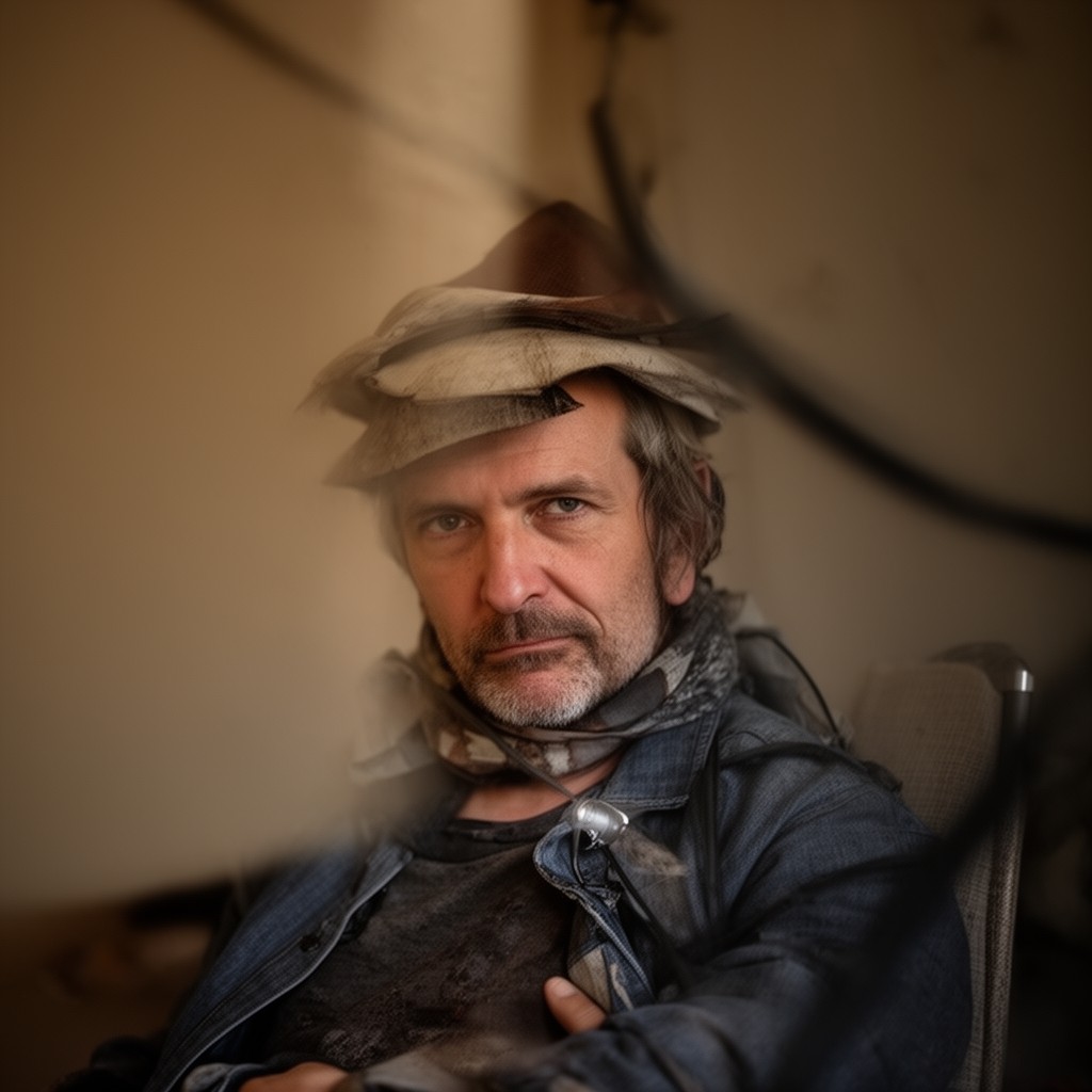 AI-generated illustration of Bob Black