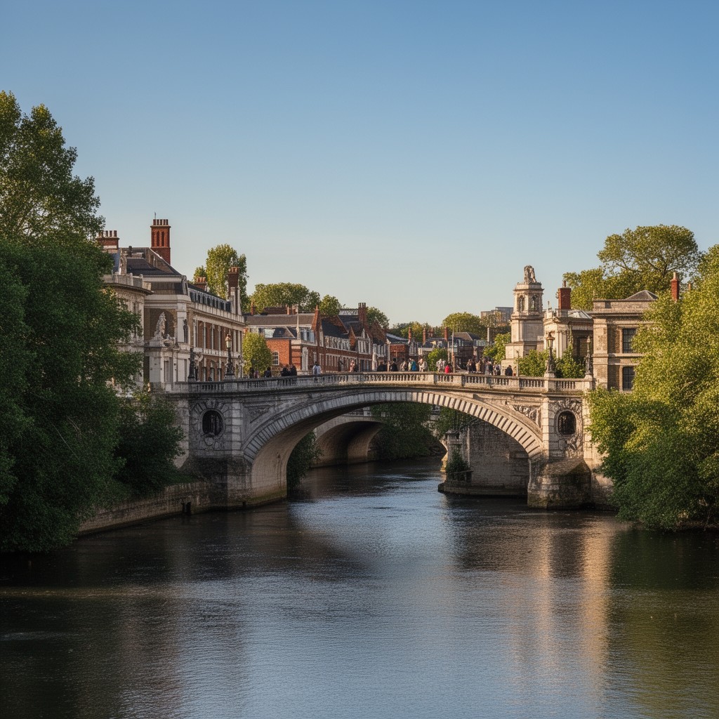 AI-generated illustration of Richmond Bridge