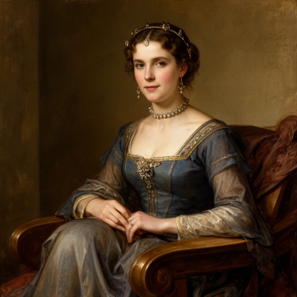 AI-generated illustration of Agatha, wife of Edward the Exile