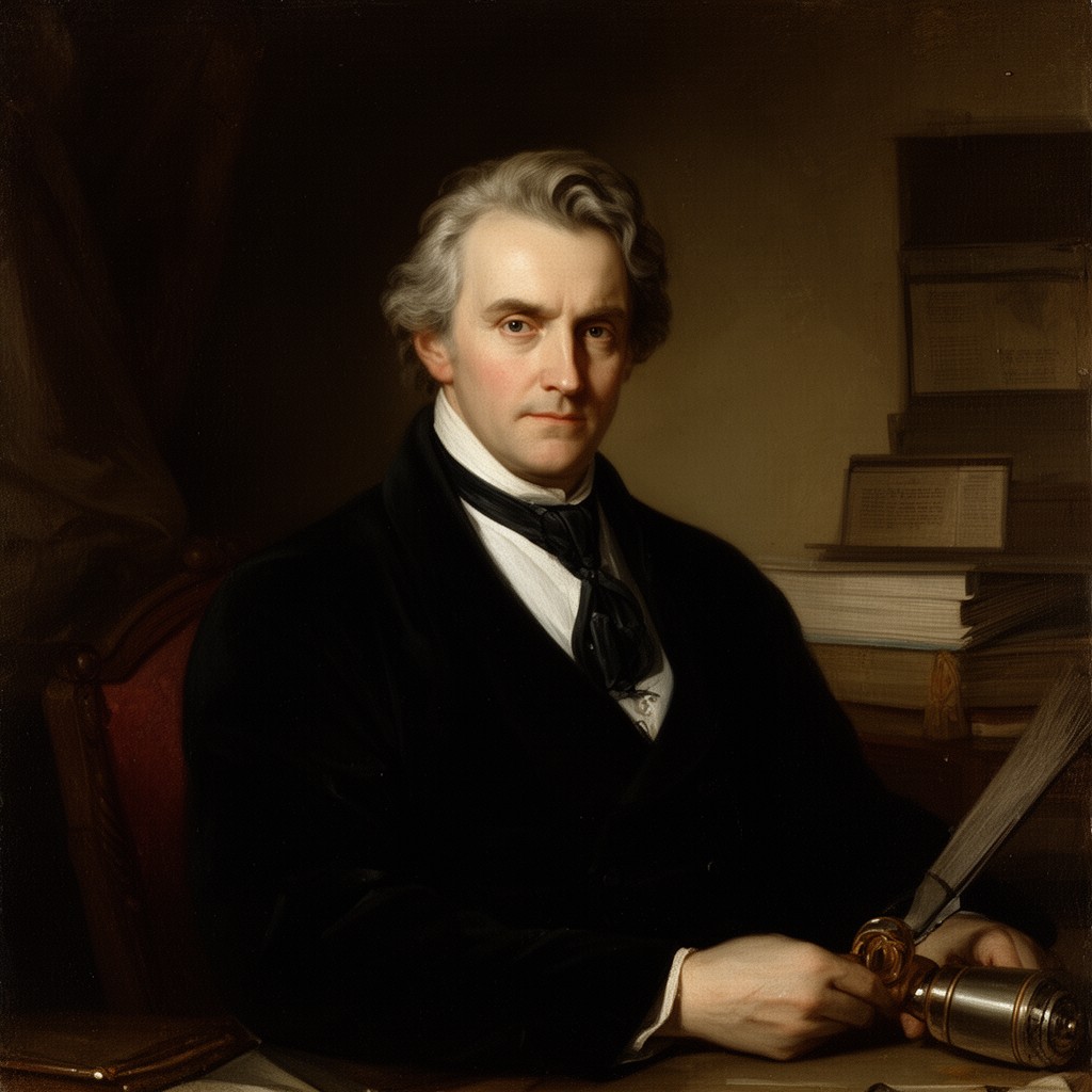 AI-generated illustration of Sir John Copley