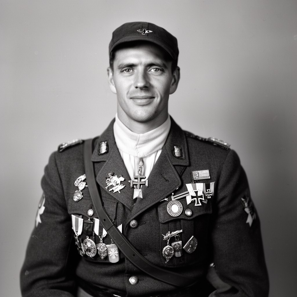 AI-generated illustration of Hermann Graf