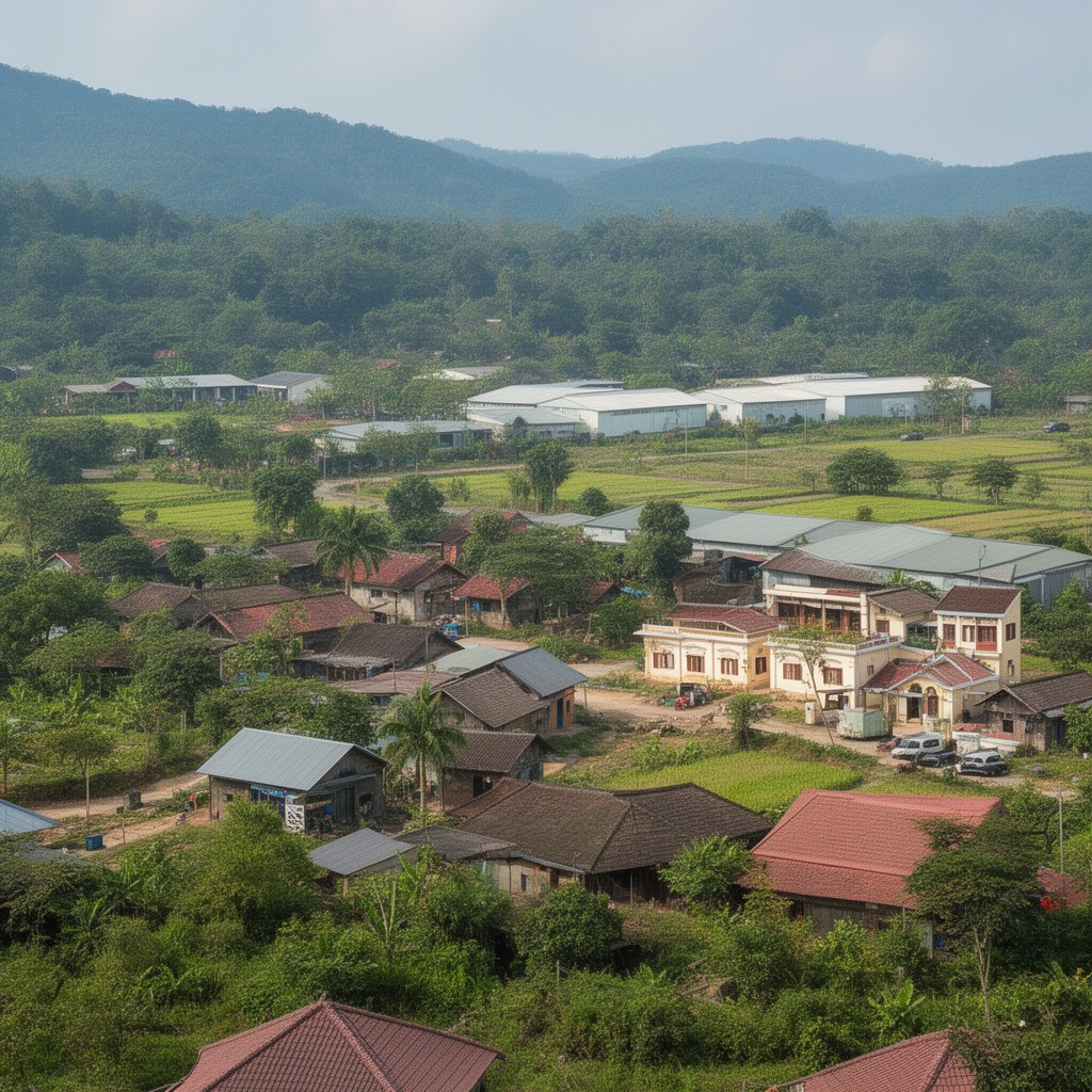 AI-generated illustration of Thạch Thất District