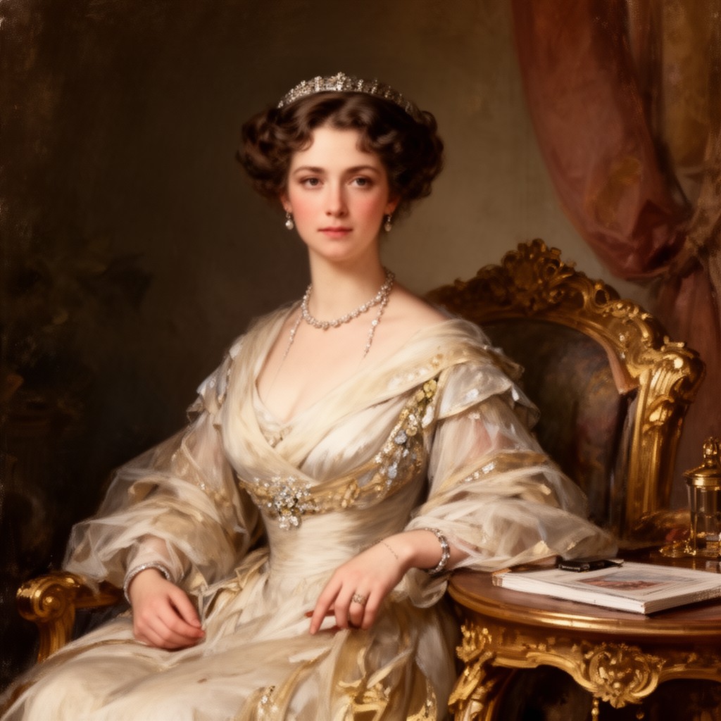 AI-generated illustration of Lady Constance Villiers
