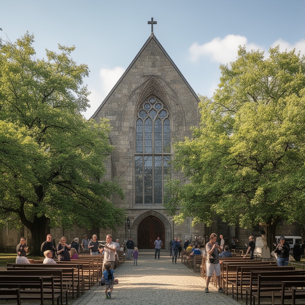 AI-generated illustration of Evangelical Church of Berlin-Brandenburg-Silesian Upper Lusatia