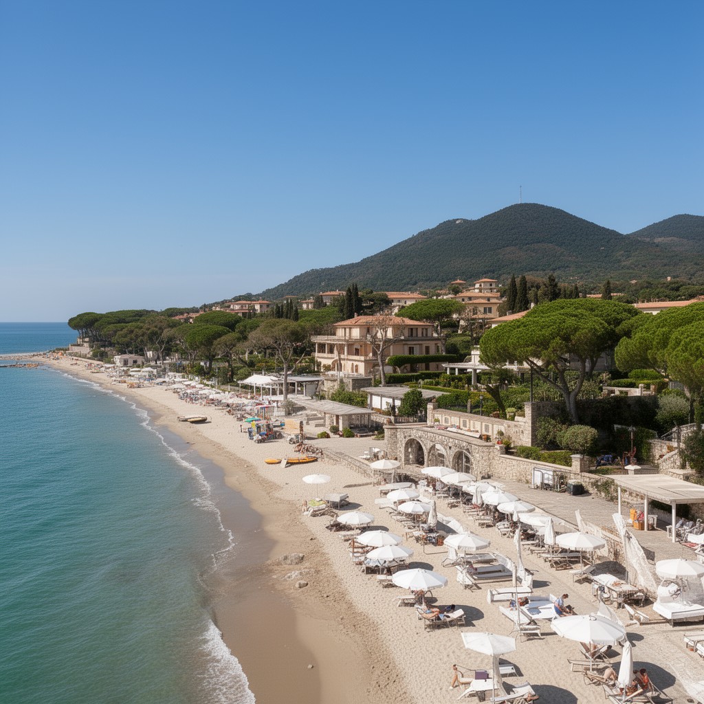 AI-generated illustration of Forte dei Marmi