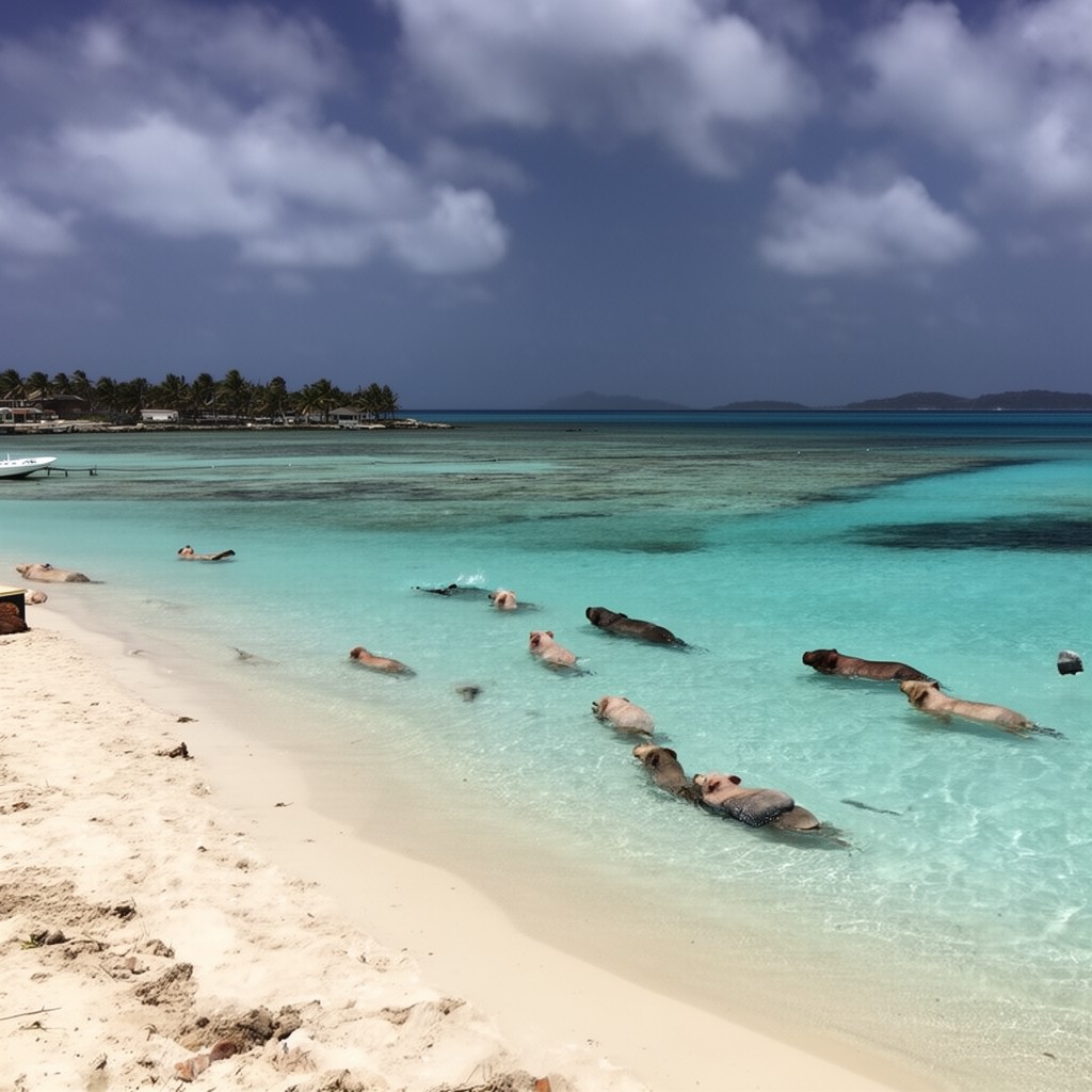AI-generated illustration of Exuma