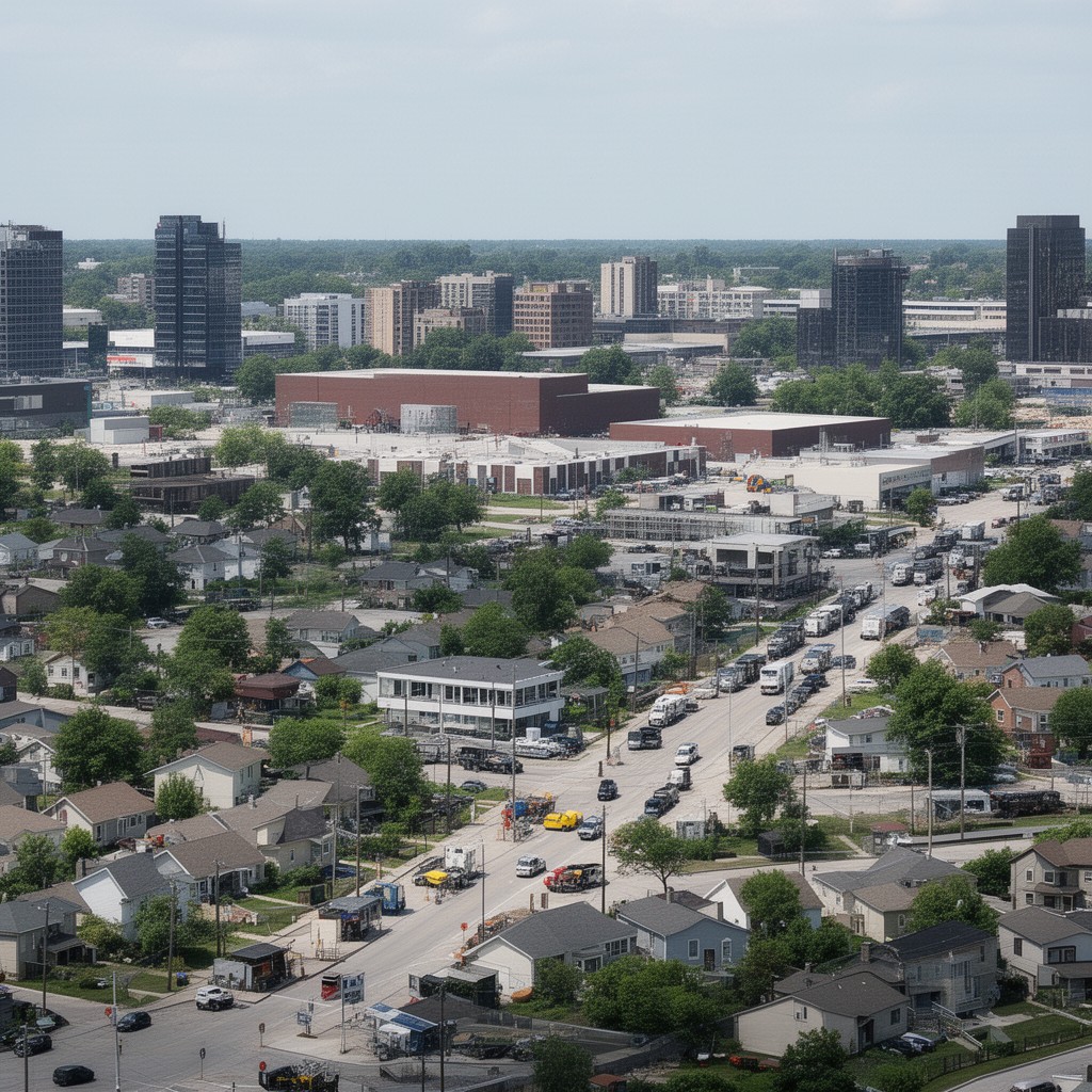 AI-generated illustration of Itasca, Illinois