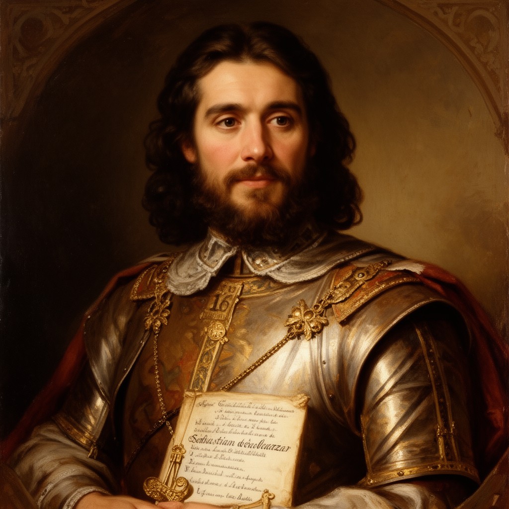 AI-generated illustration of Sebastián de Benalcázar