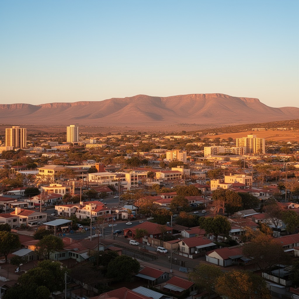 AI-generated illustration of Windhoek