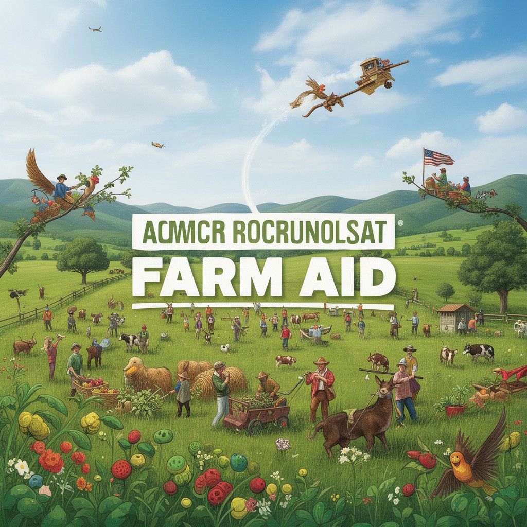 AI-generated illustration of Farm Aid
