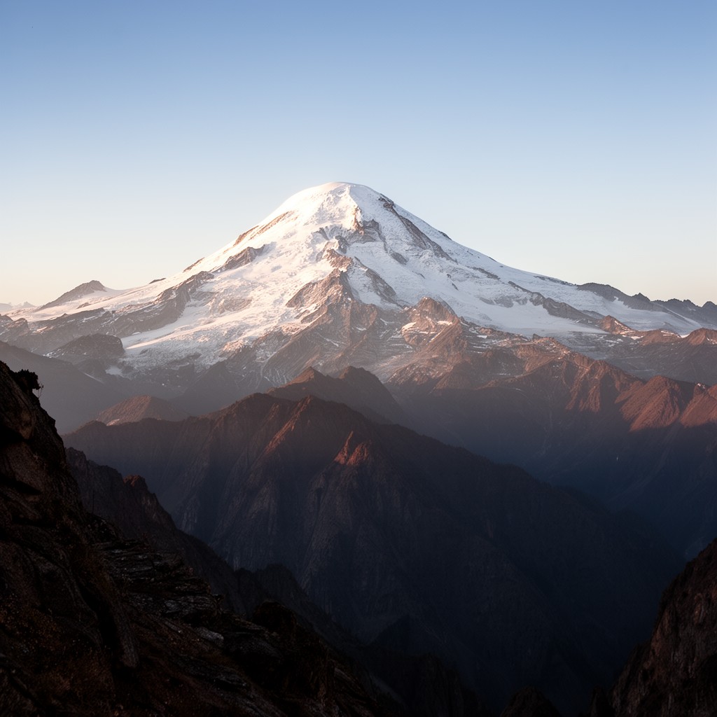 AI-generated illustration of Mount Elbrus