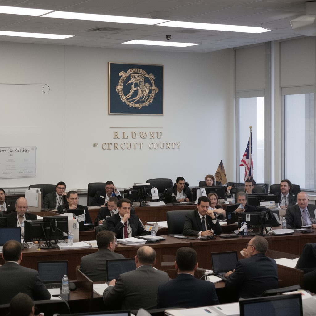 AI-generated illustration of Clerk of the Circuit Court of Cook County