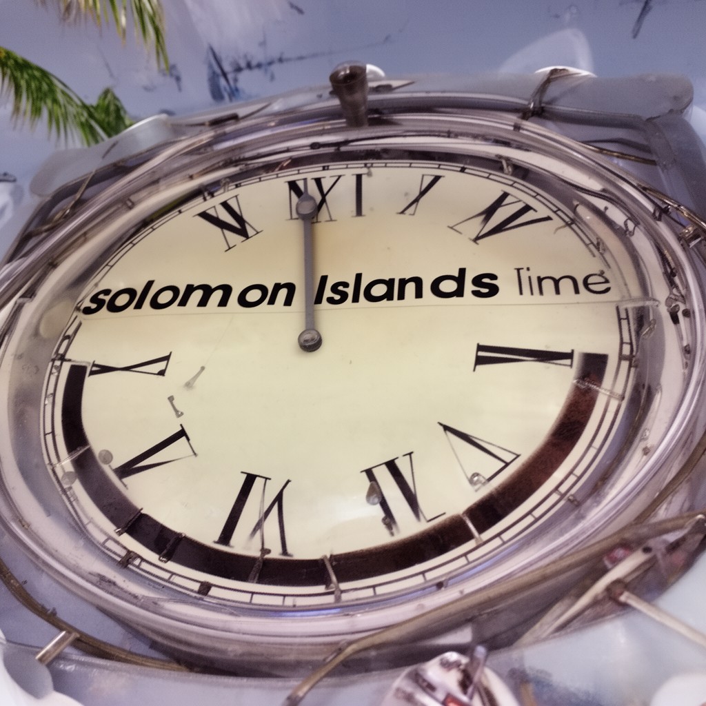 AI-generated illustration of Solomon Islands Time