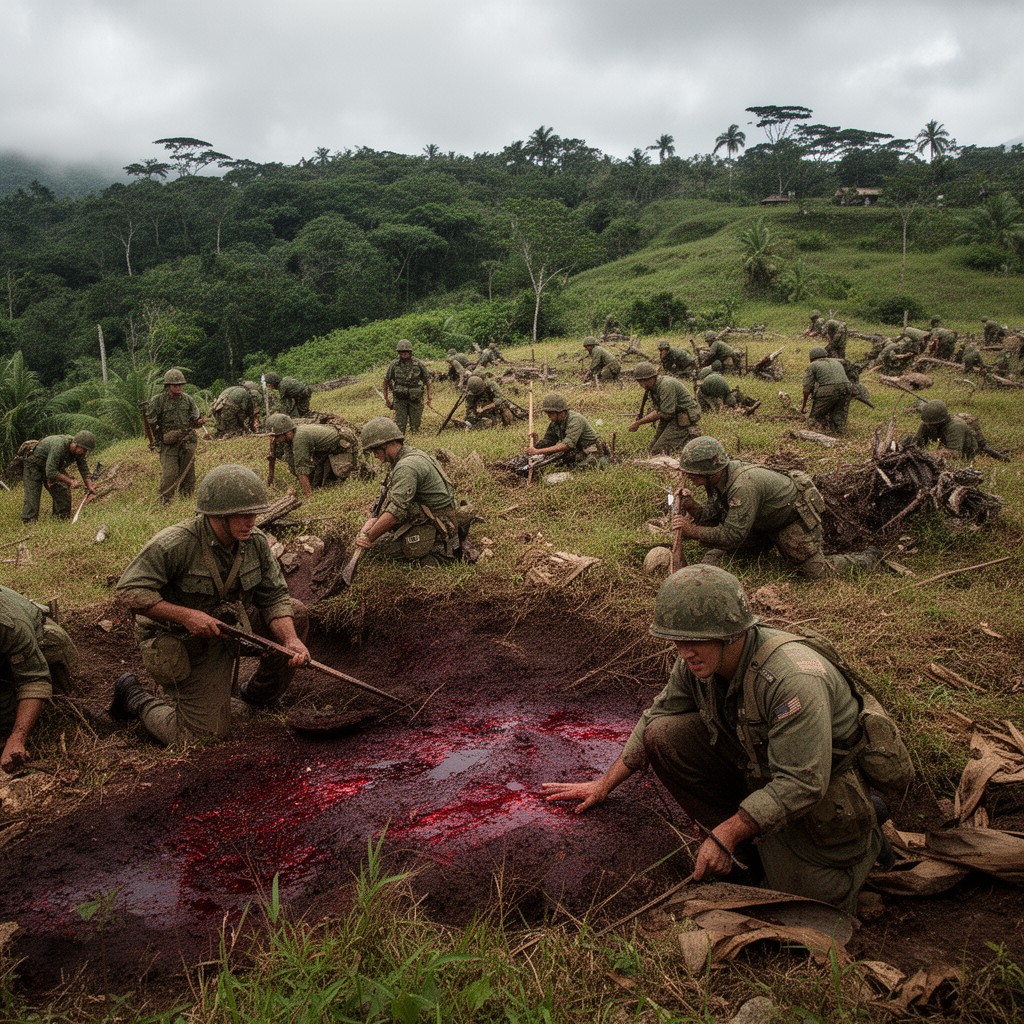 AI-generated illustration of Bloody Ridge