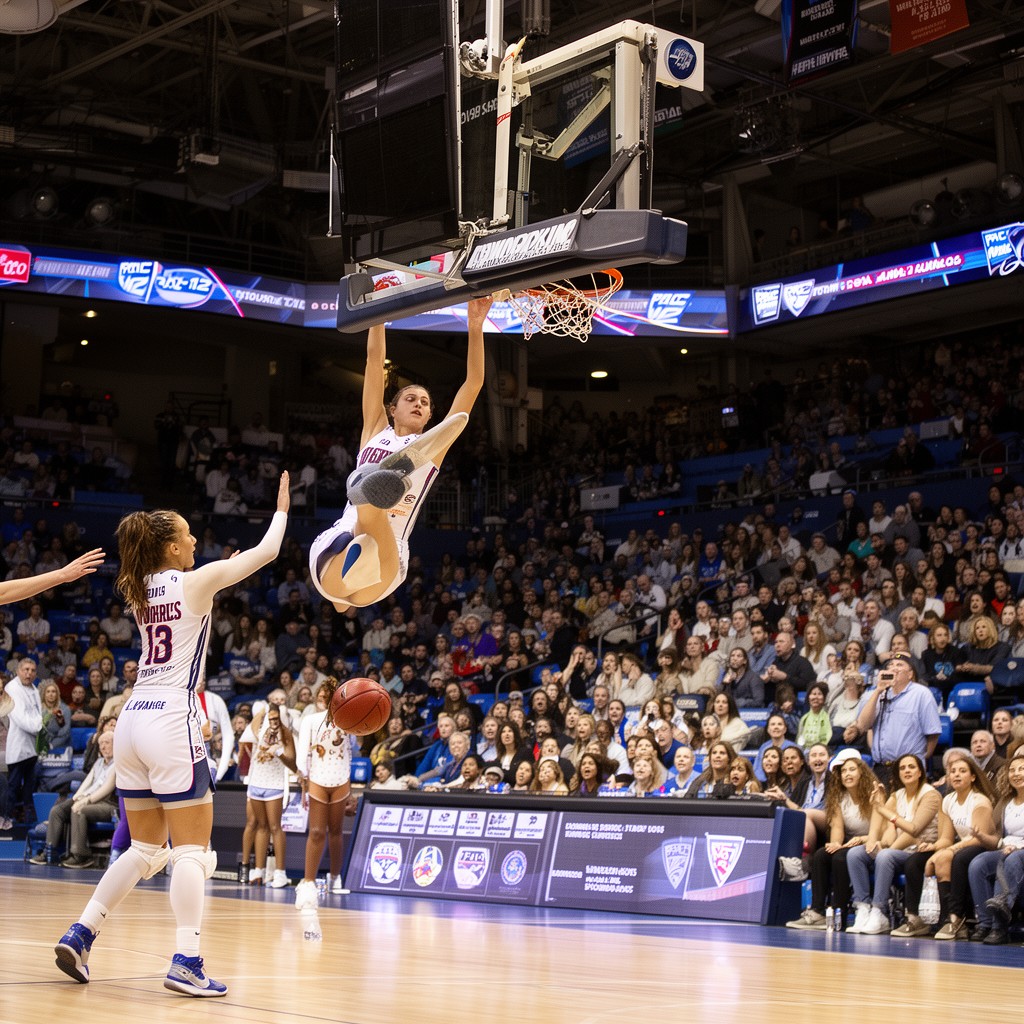 AI-generated illustration of Pac-12 women’s basketball tournament