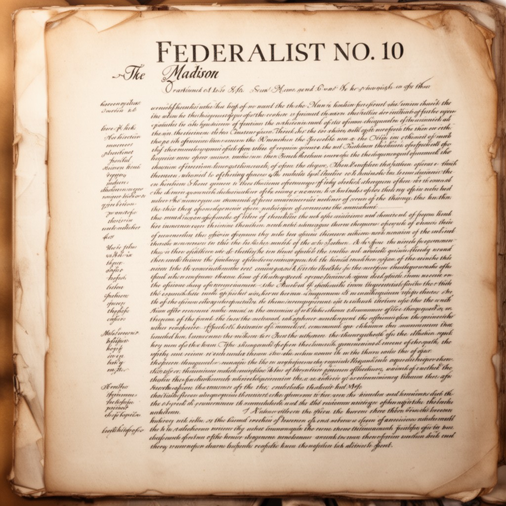 AI-generated illustration of Federalist No. 10