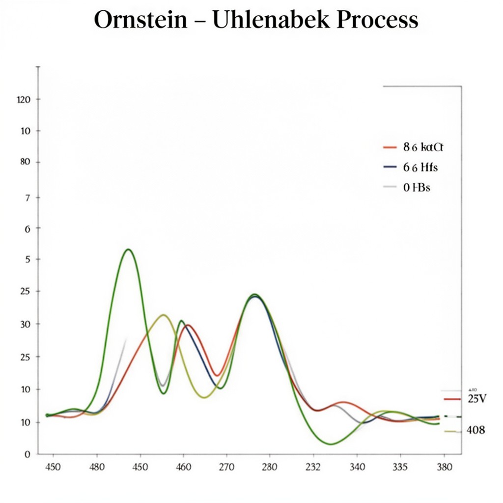 AI-generated illustration of Ornstein–Uhlenbeck process
