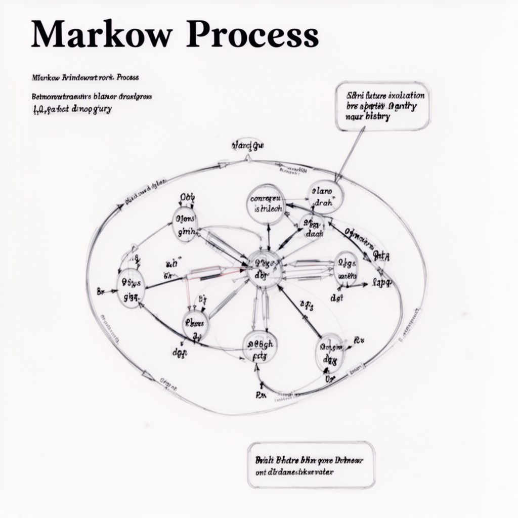 AI-generated illustration of Markov processes