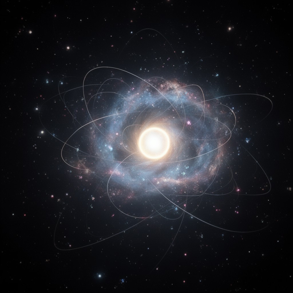 AI-generated illustration of boson (particle type named after him)