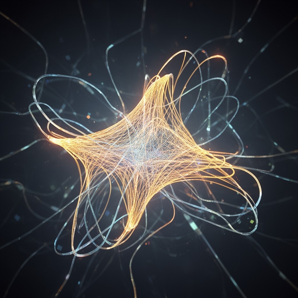 AI-generated illustration of Ricci flow