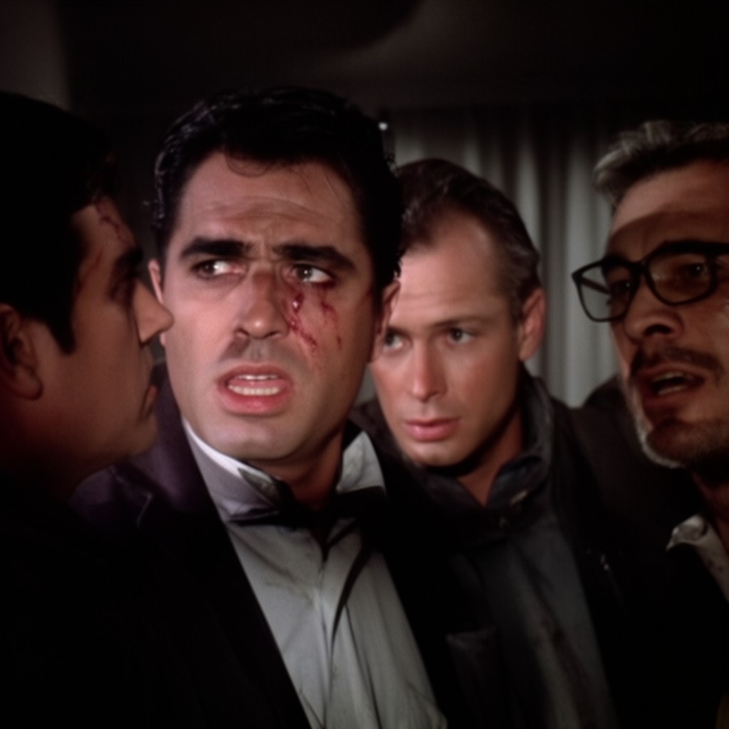 AI-generated illustration of Cape Fear (1962 film)