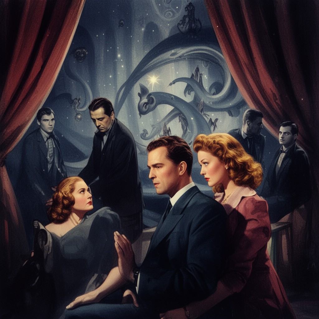 AI-generated illustration of Spellbound (1945 film)