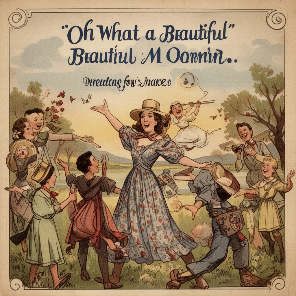 AI-generated illustration of Oh, What a Beautiful Mornin'