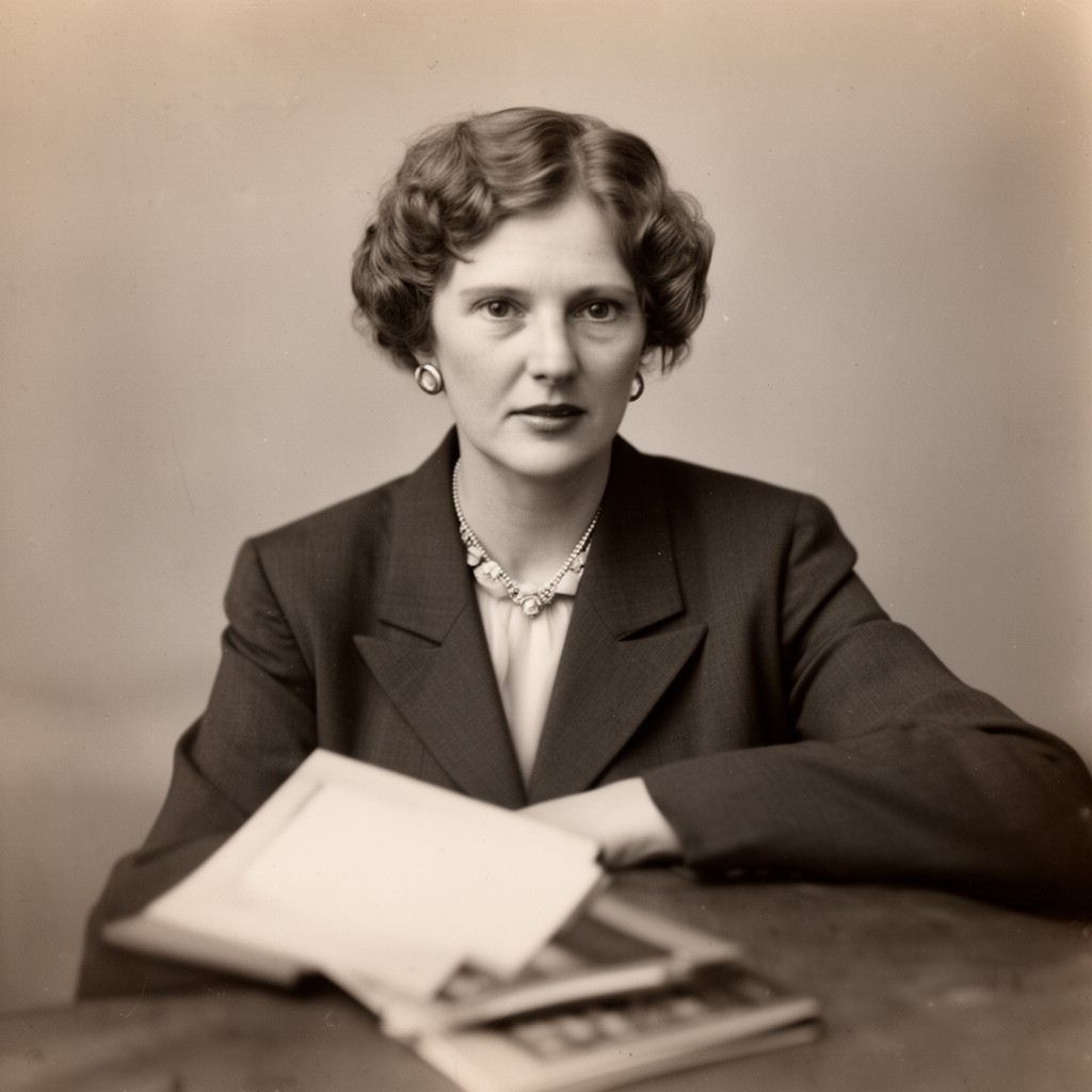 AI-generated illustration of Margaret Gates Wallace