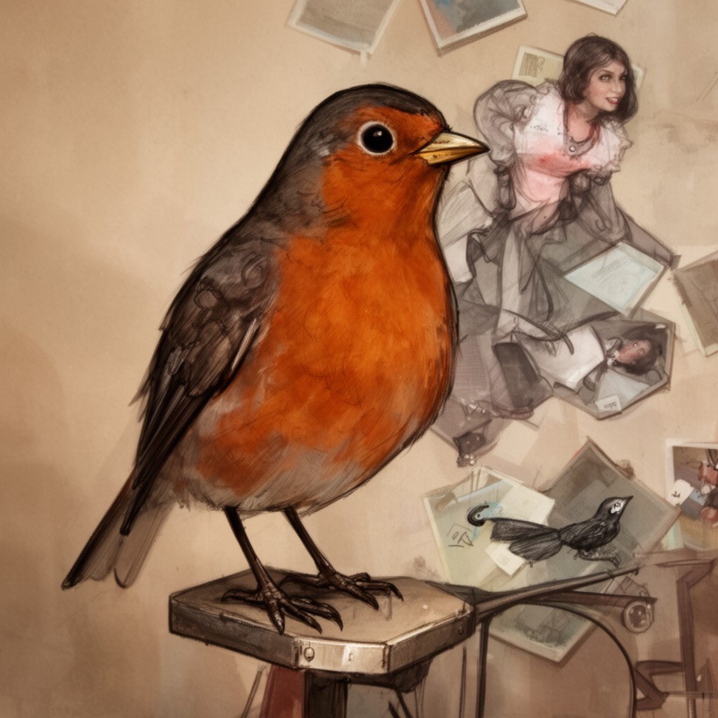 AI-generated illustration of Robin Ruzan