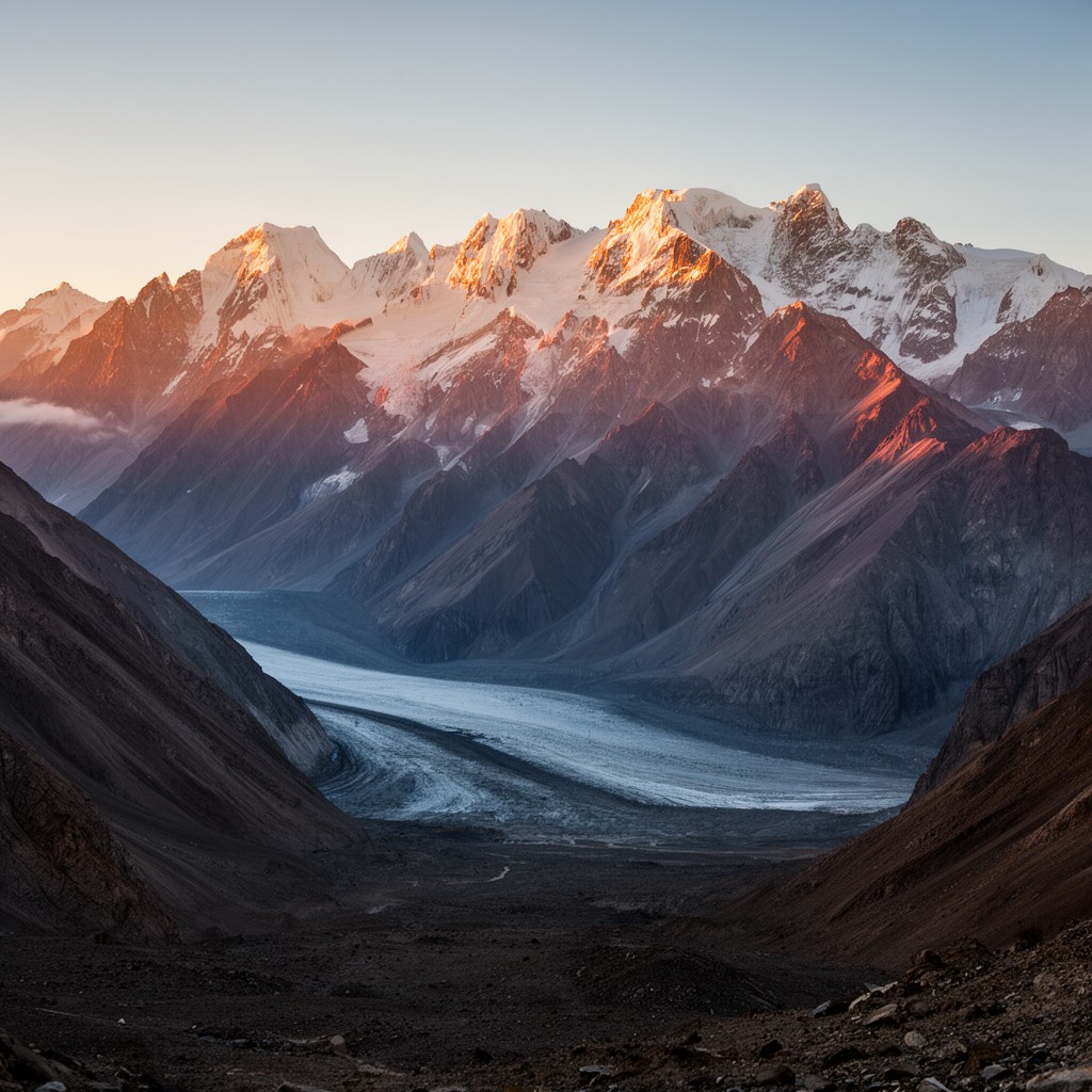 AI-generated illustration of Pamir Mountains