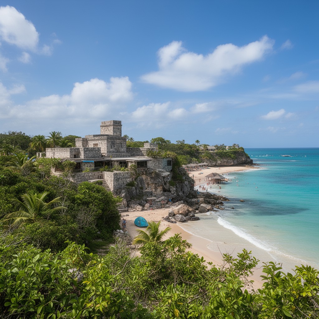 AI-generated illustration of Tulum