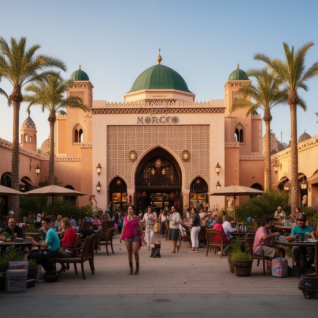 AI-generated illustration of Morocco Pavilion