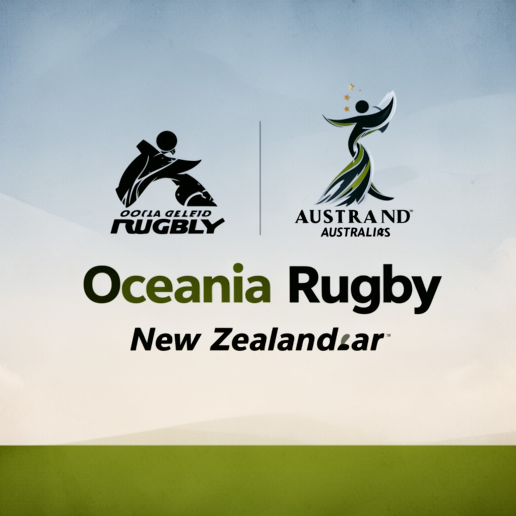 AI-generated illustration of Oceania Rugby