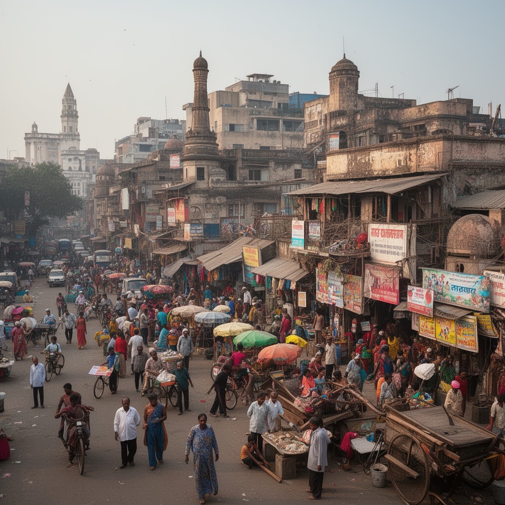 AI-generated illustration of Calcutta