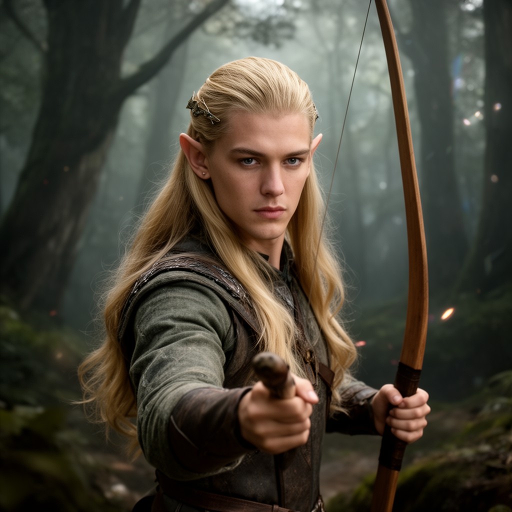 AI-generated illustration of Legolas