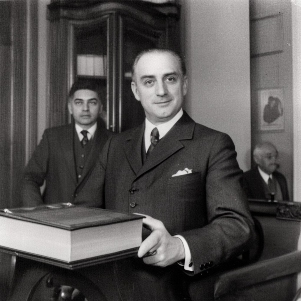AI-generated illustration of President of the Senate of the Free City of Danzig