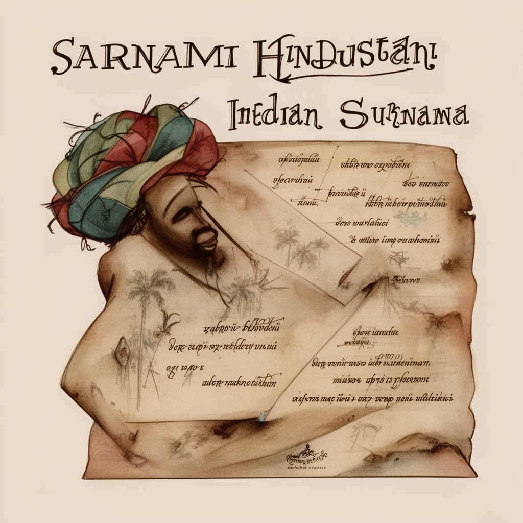 AI-generated illustration of Sarnami Hindustani