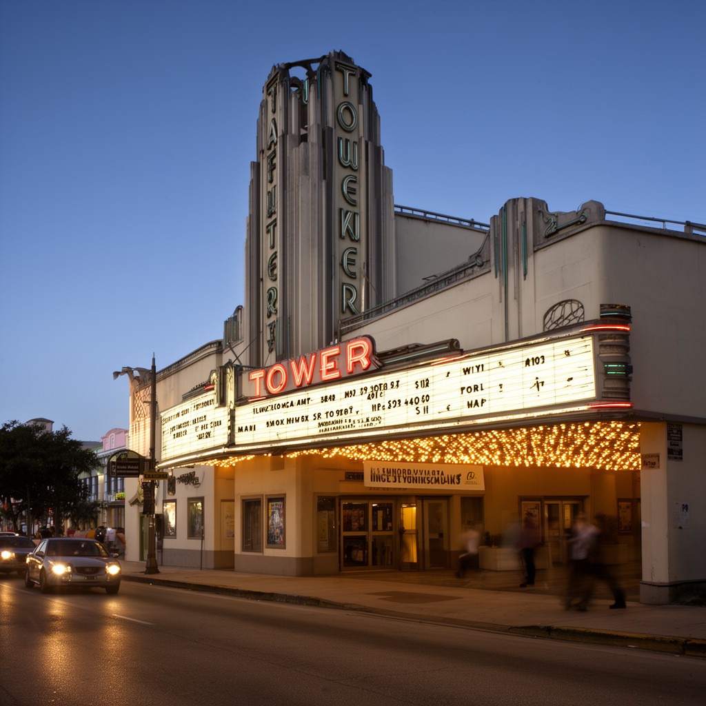 AI-generated illustration of Tower Theater