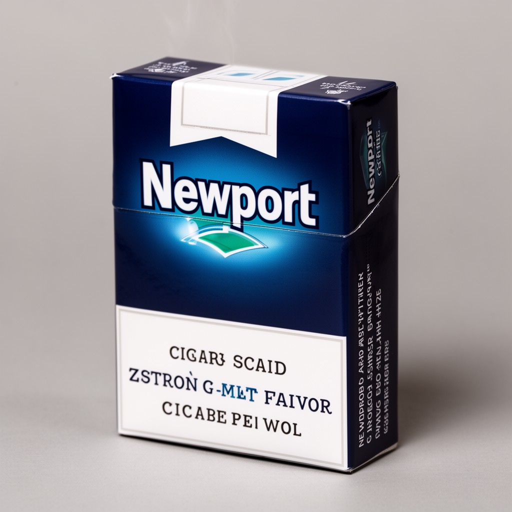 AI-generated illustration of Newport brand cigarettes