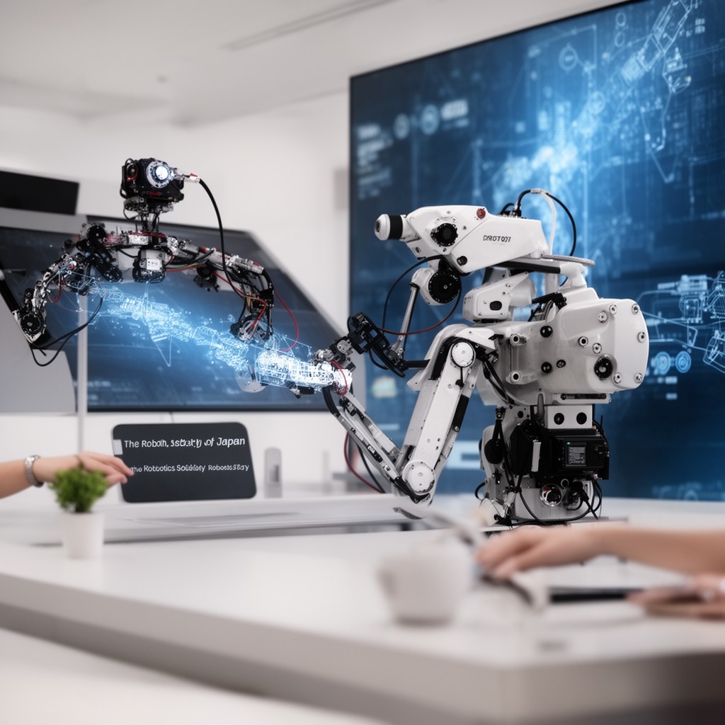 AI-generated illustration of Robotics Society of Japan