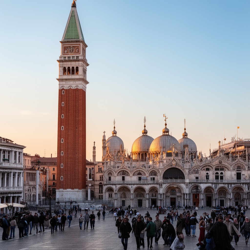 AI-generated illustration of St Mark's Campanile