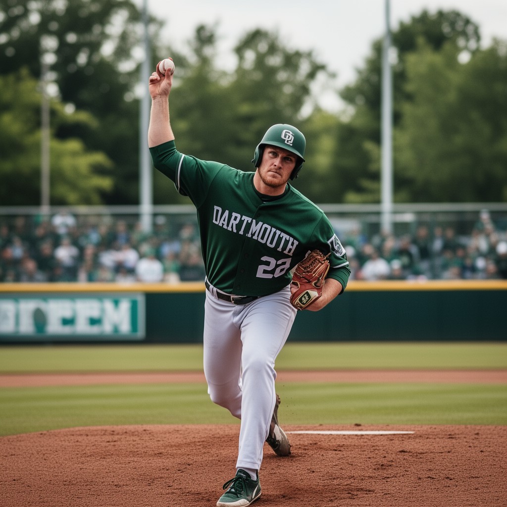 AI-generated illustration of Dartmouth Big Green baseball