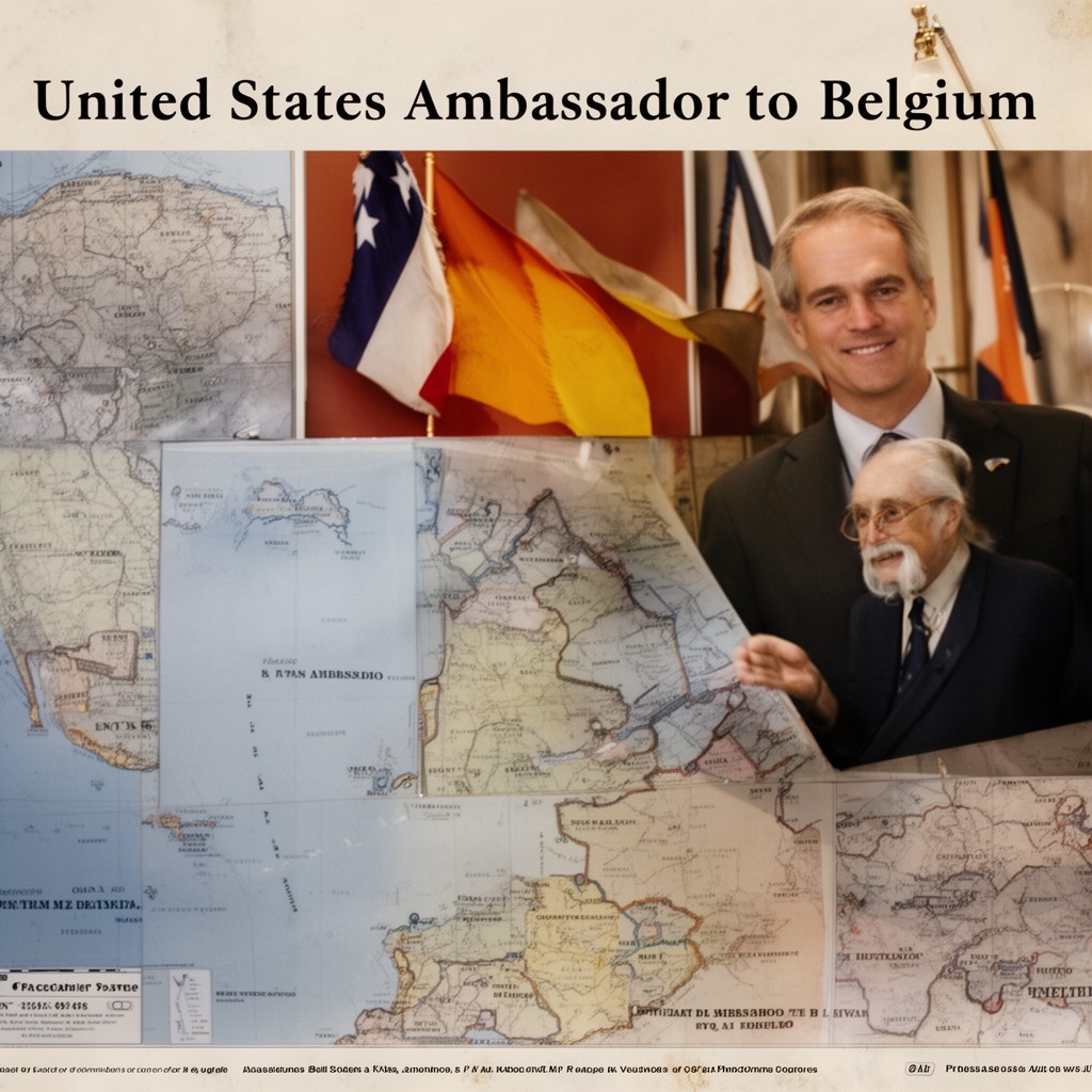 AI-generated illustration of United States Ambassador to Belgium