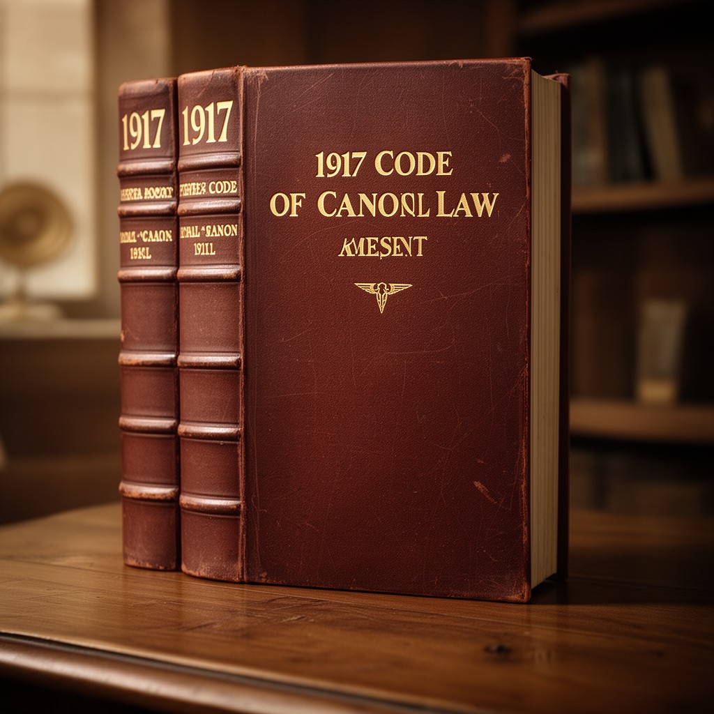 AI-generated illustration of 1917 Code of Canon Law