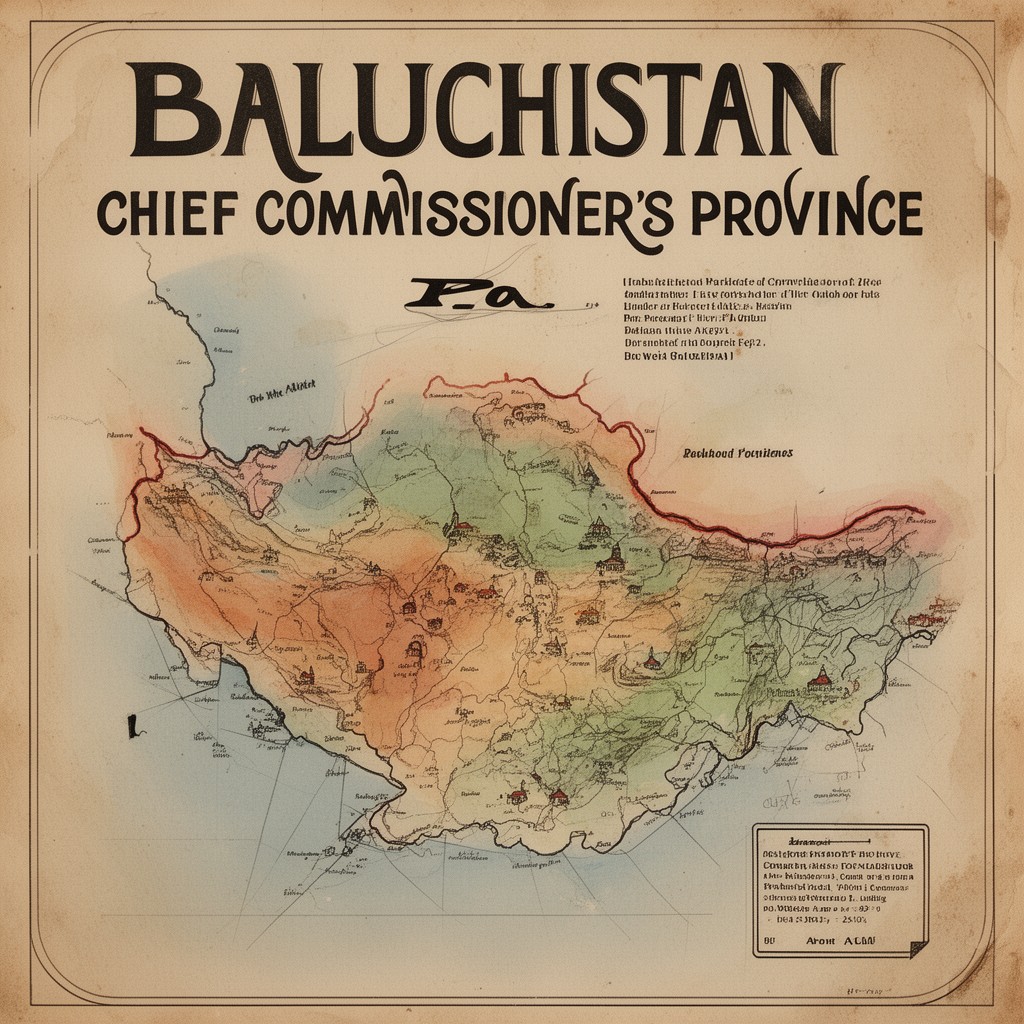 AI-generated illustration of Baluchistan (Chief Commissioner's Province)