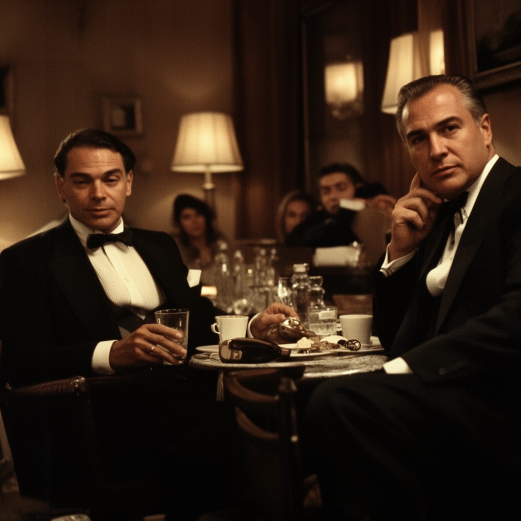 AI-generated illustration of The Godfather